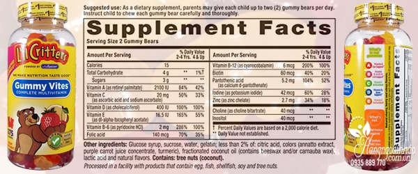 Gummy Vites Kẹo Dẻo Bổ Sung Vitamin Cho Trẻ