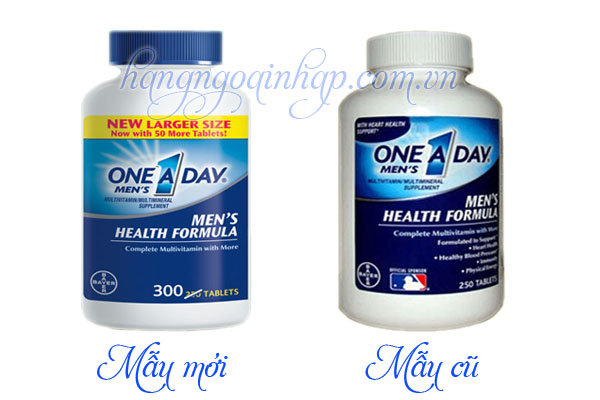 one a day men health formula 300 viên mẫu mới của mỹ