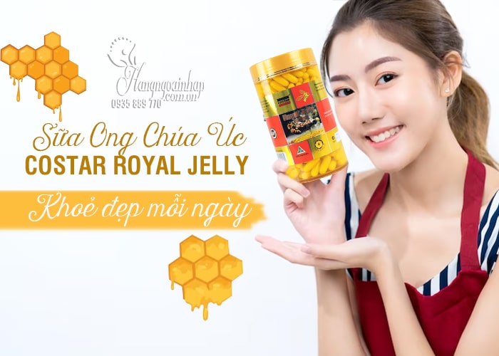 Sữa Ong Chúa Úc Costar Royal Jelly 1610mg 365 Viên - Chống lão hóa 1
